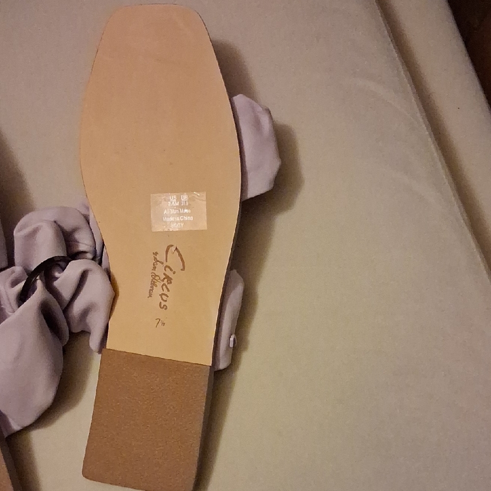 Lilac Ruched Slide Sandals - Sam Edelman - Picture 2 of 5
